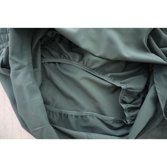 Nike DX6010-338 Women's Sz XL Dark Green Dri-FIT Mid-Rise 3" Brief-Lined Shorts - Picture 6 of 9